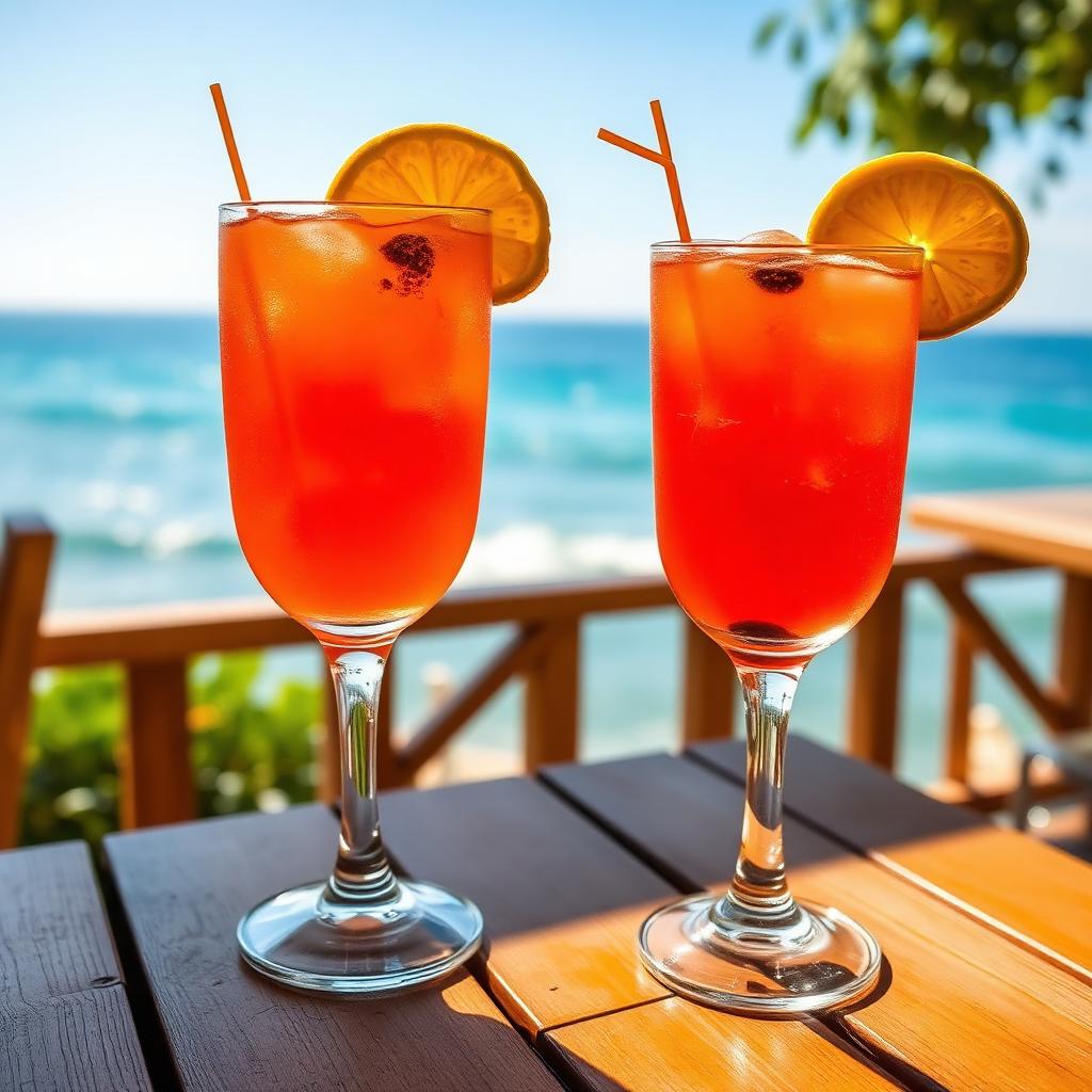 Spritz e cocktail estivi in riva al mare